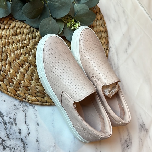 NWT - Greats - Women's Wooster Perforated Pink Slip ons - Size 8.5. - Picture 2 of 4